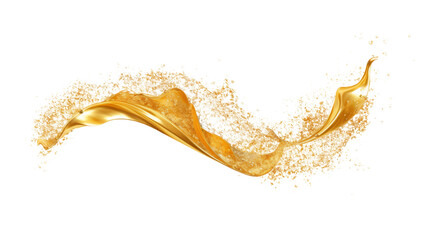 Fototapeta premium gold glitter isolated on white.