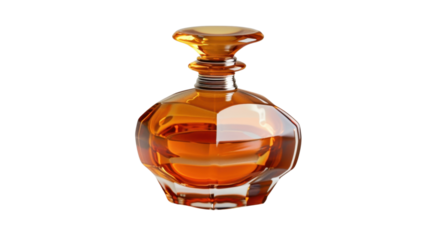 
Cosmetic perfume bottle on transparent background