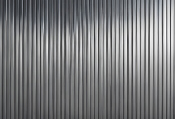 Fototapeta premium Corrugated brushed stainless steel sheet metal sheet wall texture background.