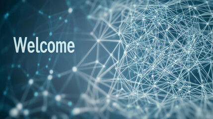 "Welcome" photo perfect for business introduction slide