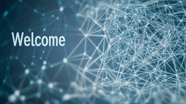 "Welcome" photo perfect for business introduction slide