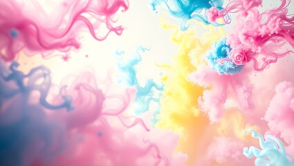 Obraz premium Abstract watercolor background with watercolor splashes.