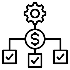 Fototapeta premium financial control single icon