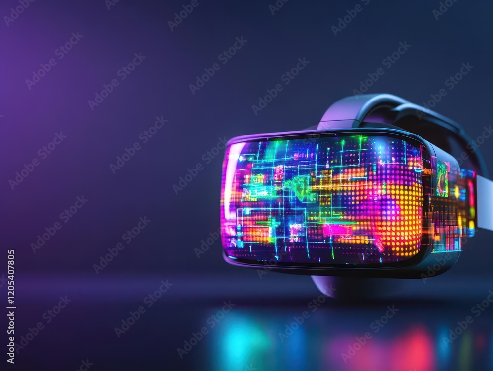 Aufkleber Futuristic Virtual Glasses with Sleek Design and Advanced Technology Showcasing Innovative Features in a Modern High-Tech Environment for Enhanced Experiences
