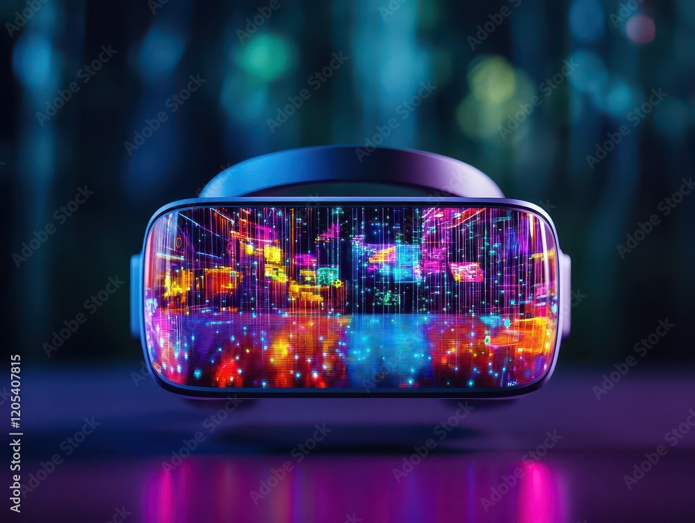 Aufkleber immersive virtual reality experience transporting users to digital realms of imagination and innovat