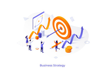 Modern Isometric Business Template. Vector