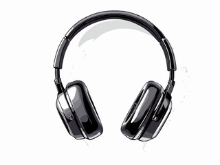 headphones isolated on white background