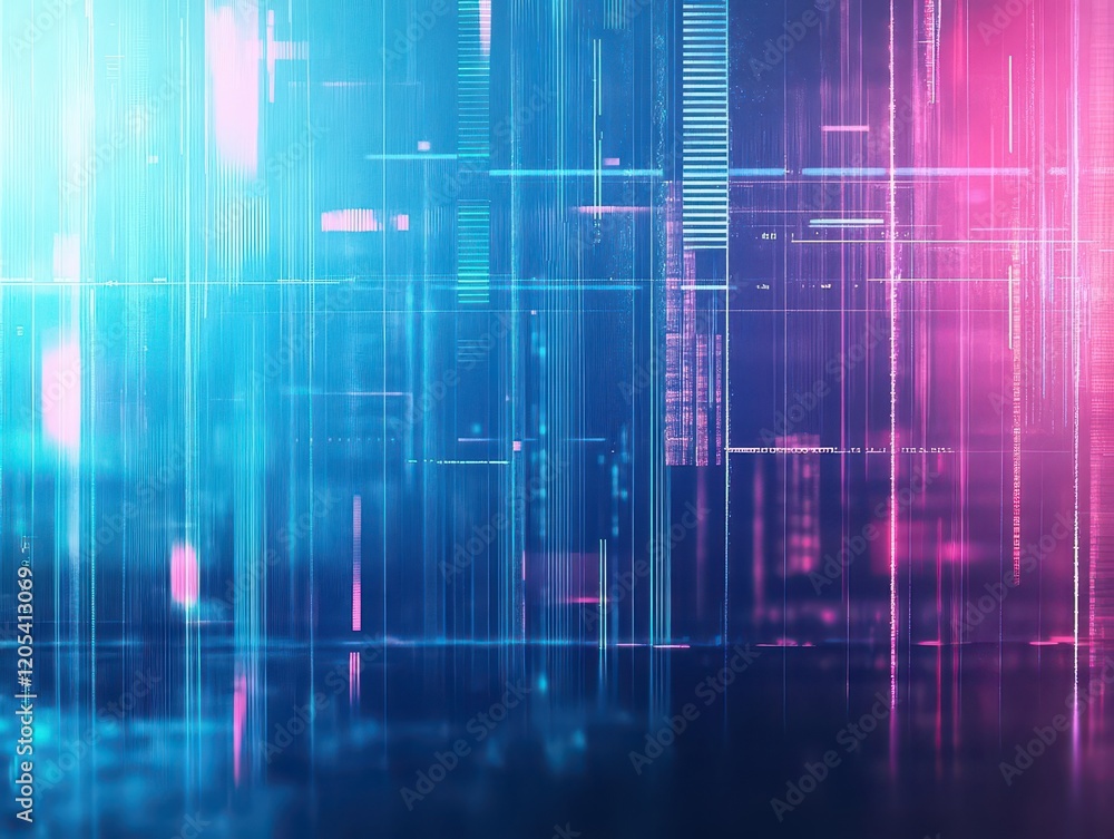 Aufkleber Vibrant Colorful Abstract Background Featuring Dynamic Lines and Dots Creating a Playful and Energetic Composition Full of Motion and Life