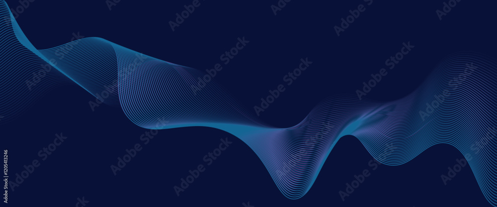 Poster abstract background design with diagonal blue and pink or purple line pattern. vector horizontal for