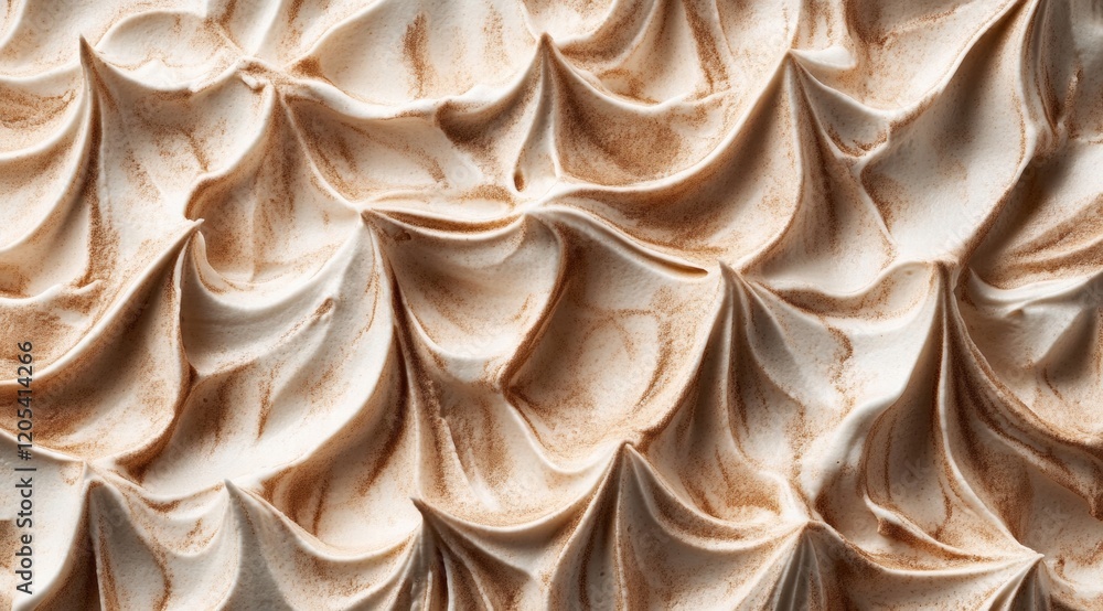 Poster close up texture of whipped choco cream. mocha mousse color