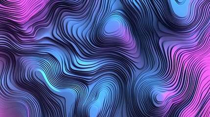 Obraz premium Abstract Blue Purple Wave Pattern Design