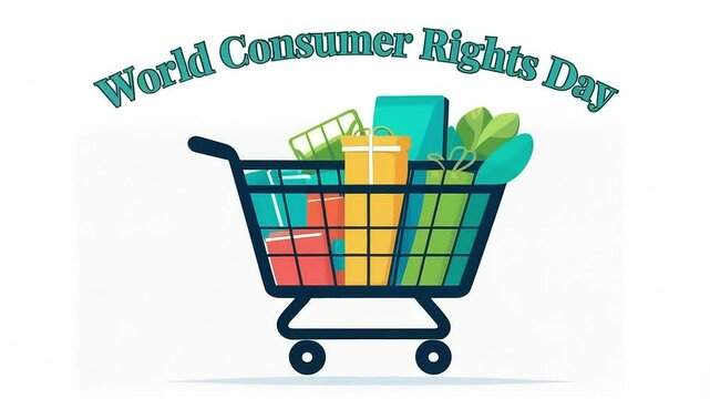 Simple Vector Design for World Consumer Day Campaign