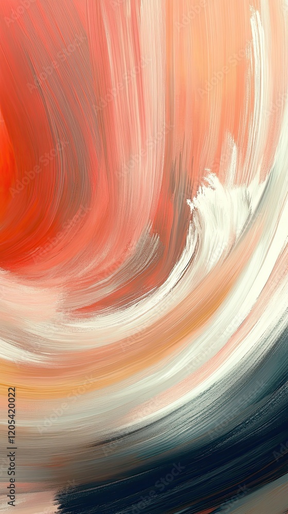 Poster Creating a New Beginning With Soft Pastel Colors Swirling Together in an Abstract Design
