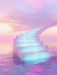 Dreamy Stairways and Crystal Spheres in Ethereal Clouds