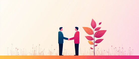 Achieving Financial Success through Retention Strategies - Flat Design Illustration of Dividend Payout