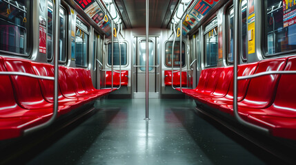 train in subway,Empty Subway Car Interior: 3D Rendering of a Metro Car's Spacious Design, Inside empty subway car, metro car empty interior 3d rendering