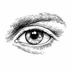 Fototapeta premium Drawing eye 