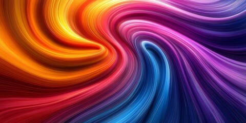 Fototapeta premium Psychedelic color flow, vibrant noise texture, Generative AI