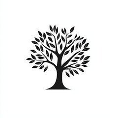 Naklejka premium Design of tree logo icon symbol illustration isolated on white background