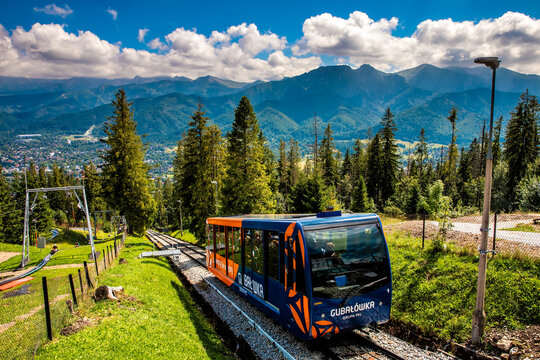 Gubalowka funicular in Tatra - Zakopane, Poland, August 6., 2024.