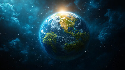 earth and sun, earth and moon