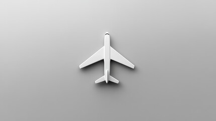 White plane icon against plain background suggests travel and exploration