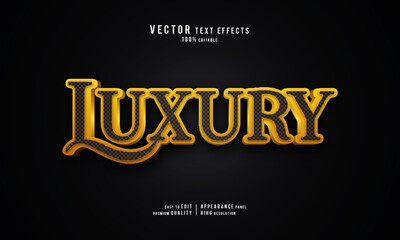 Luxury editable vector graphic resources 3d text effect design