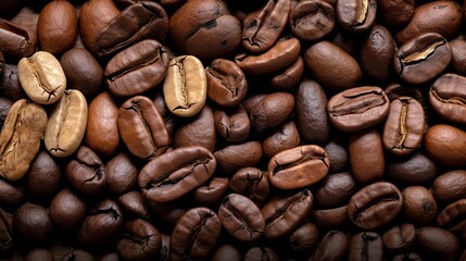 A photo of an assortment of coffee beans
