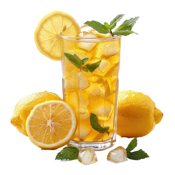 recommend clip art: Fresh lemon juice with drink glass and lemon fruit. Lemonade advertising isolated on without background, Citrus beverage vector realistic