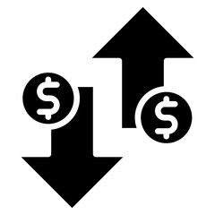 Volatility glyph icon