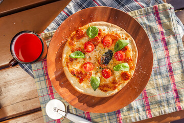 アウトドアでイタリアン　Cooking Italian food outdoors 