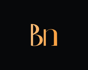 creative letter BN logo design template