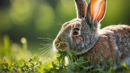 Fototapeta premium rabbit in the grass