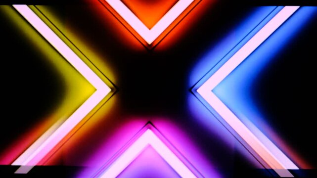 Surreality abstract motion graphics, vertigo hallucinations induced by stroboscopic flicker