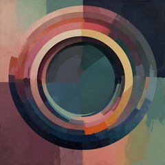 Fototapeta premium Digital artwork with pastel colours.