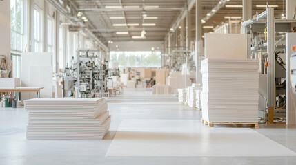 Interior View of Ceramic Tile Production Workshop