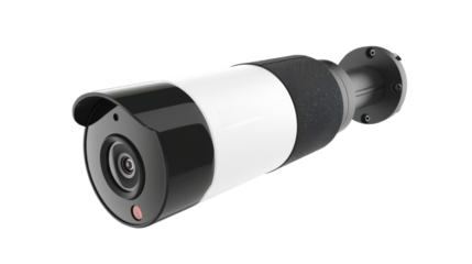 CCTV security camera on transparent background 