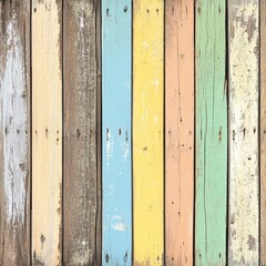 Pastel Colored Rustic Wooden Planks Background Texture