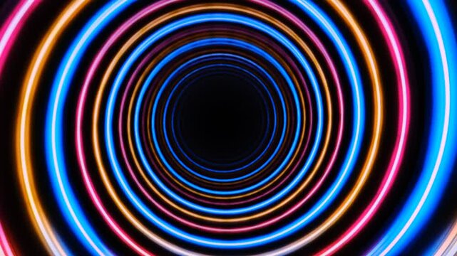 Animated Hypnosis pattern, Surreality abstract motion graphics, vertigo hallucinations induced by stroboscopic flicker