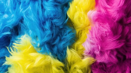 Playful vibrant hues with unique textures, blending electric blue, neon yellow, and bright pink with grainy or watercolor-like textures for a whimsical and dynamic look