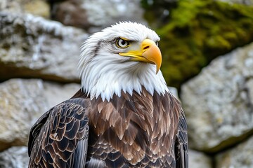 Majestic Bald Eagle Portrait Closeup Wildlife Bird of Prey
