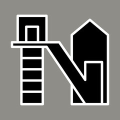 Mining Shaft Elevator Icon Design