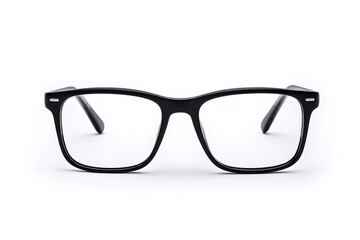 Fototapeta premium Classic, black-rimmed eyeglasses mock up isolated on white background