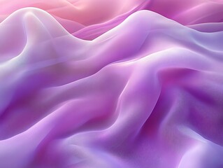 Obraz premium Abstract flowing cloth creating smooth waves in purple and pink tones