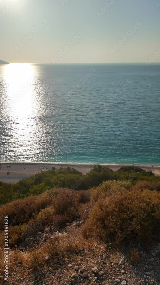 Wall mural Amazing view of Cephalonia coastline around Myrtos Beach, Ionian Islands, Greece