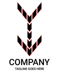 Capital "I" letter logo design. Pro, sport, aesthetic, minimalist, gamer logo design. Suitable for t-shirts and so on.