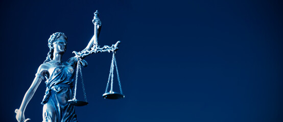 Lady Justice statue. Law and justice concept