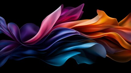 Obraz premium Abstract Colorful Fluid Flowing Dynamic Design