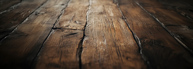 old wooden floor in perspective