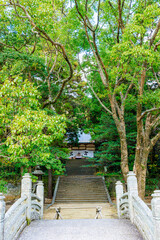冬の萩城跡　志都岐山神社　山口県萩市　Hagi castle ruins in winter. Shizukiyama Shrine. Yamaguchi Pref, Hagi City.